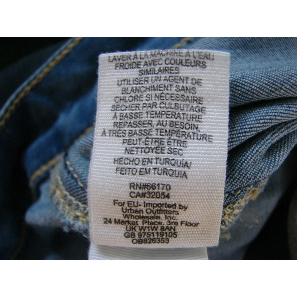 Free People We The Free Just Float On Flare Jeans Blue Mid Rise Size 24 Hippie - Picture 7 of 8